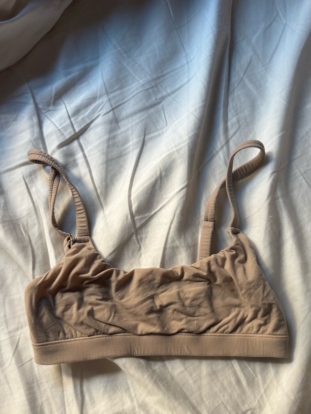 SKIMS fits everybody scoop neck bra, clay